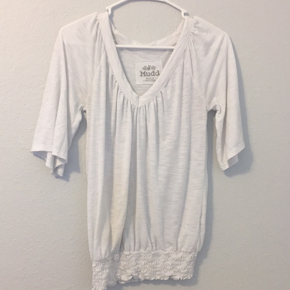 Mudd half sleeve white shirt